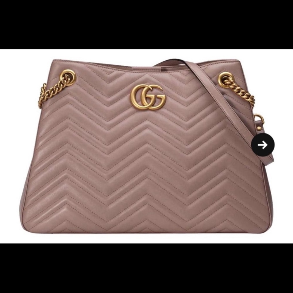 Gucci Marmont Matelasse Leather Chain Tote
